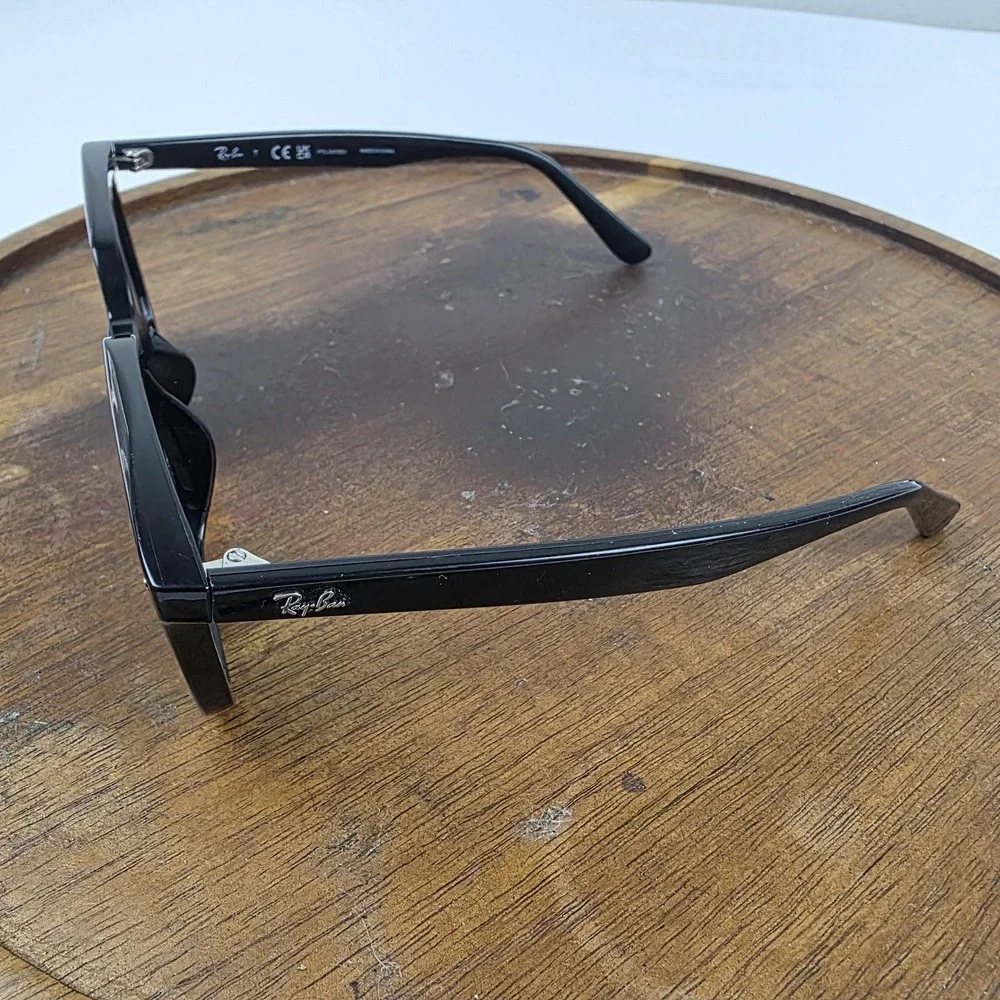 Ray-Ban RB4439D Sunglasses Mens 54-21-145 Black Green Polarized Square 901/9A